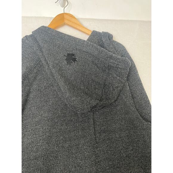 Roots Canada Charcoal Gray French Terry Zip Hoodie sz XXL Maple Leaf Casual - Picture 6 of 12